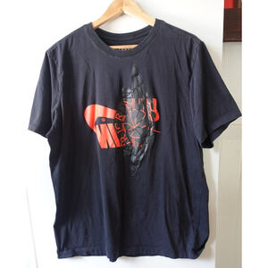 Air Jordan Shirt Mens XL Black Red Graphic NBA Basketball Tee Nike 100% Cotton